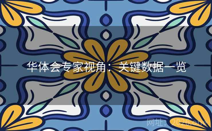 华体会专家视角：关键数据一览