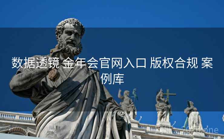 数据透镜 金年会官网入口 版权合规 案例库