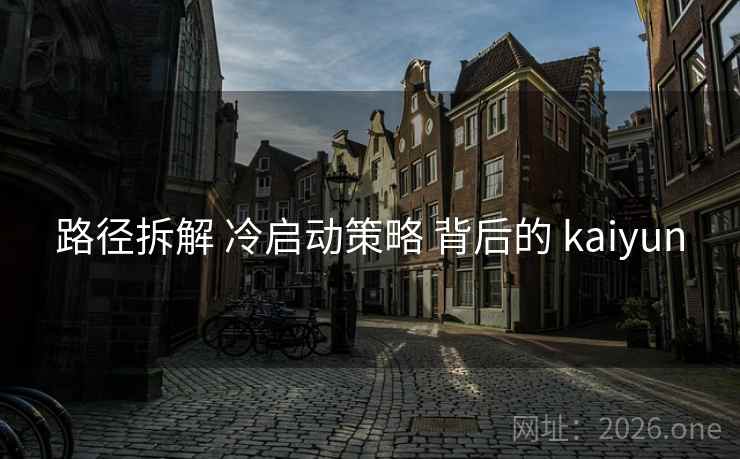路径拆解 冷启动策略 背后的 kaiyun