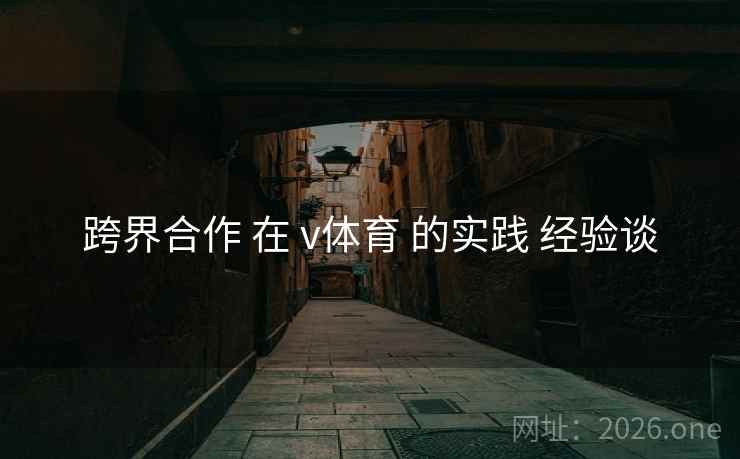 跨界合作 在 v体育 的实践 经验谈