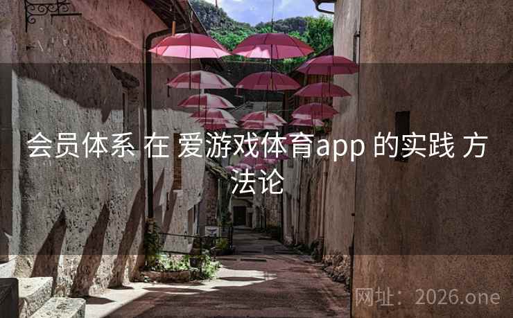 会员体系 在 爱游戏体育app 的实践 方法论