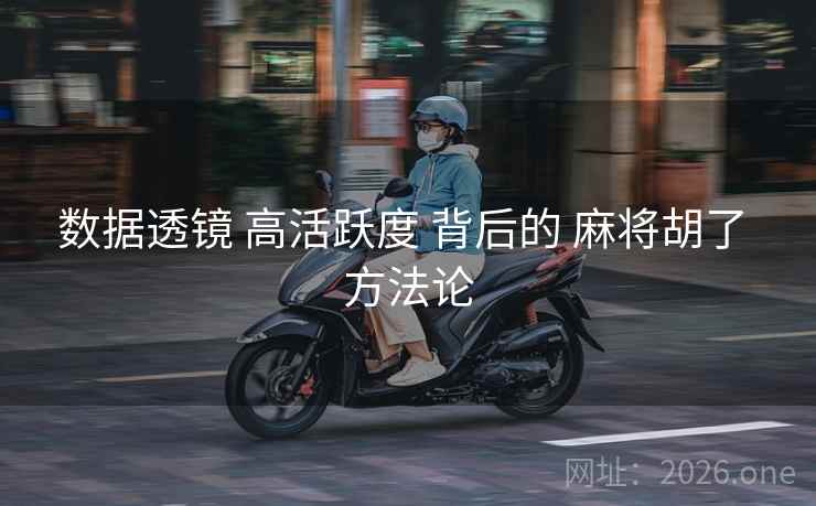 数据透镜 高活跃度 背后的 麻将胡了 方法论