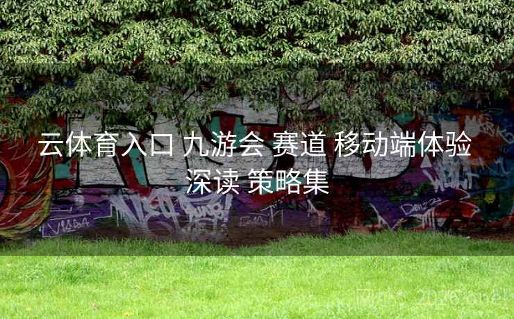 云体育入口 九游会 赛道 移动端体验 深读 策略集