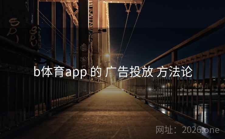 b体育app 的 广告投放 方法论